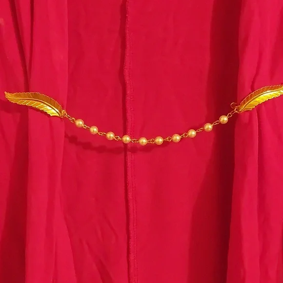 Gold Toned Simulated Pearl Vintage Mid Century Style Scarf or Sweater Clip - Picture 16 of 16